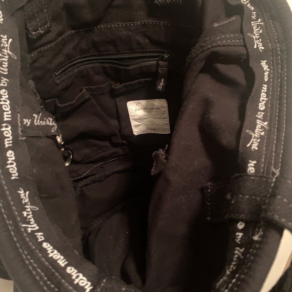 Thirty One Retro Metro tote. Black.